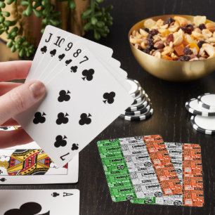 Kiss Me Irish Flag Poker Cards