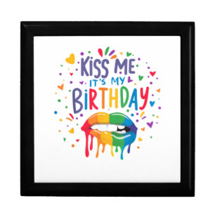 Kiss Me It's My Birthday Gift Box