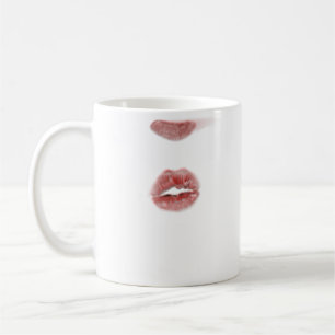 Kiss Me Lipstick Mark On Coffee Mug
