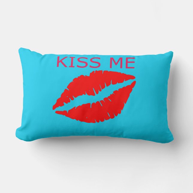 Kiss Me Lumbar Pillow (Front)