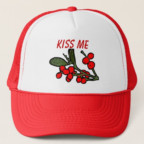 Kiss Me Mistletoe Hat