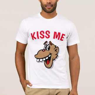 KISS ME, monkey, add edit text, T-Shirt