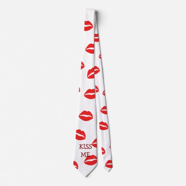 Kiss me party neck tie (Front)