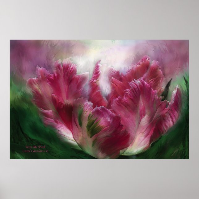 Kiss Me Pink Art Poster/Print Poster (Front)