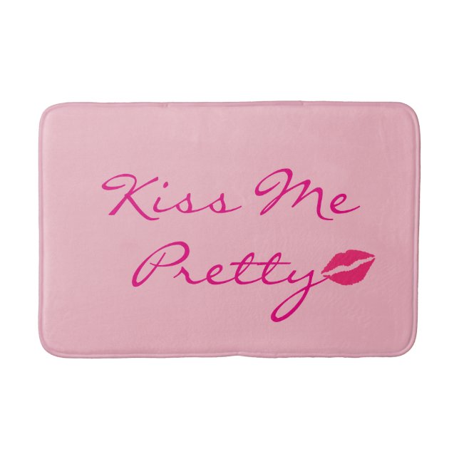 Kiss Me Pretty Bath Mat (Front)