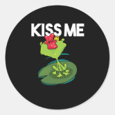 Kiss A Frog And Get A Prince Funny Frog Gift' Sticker