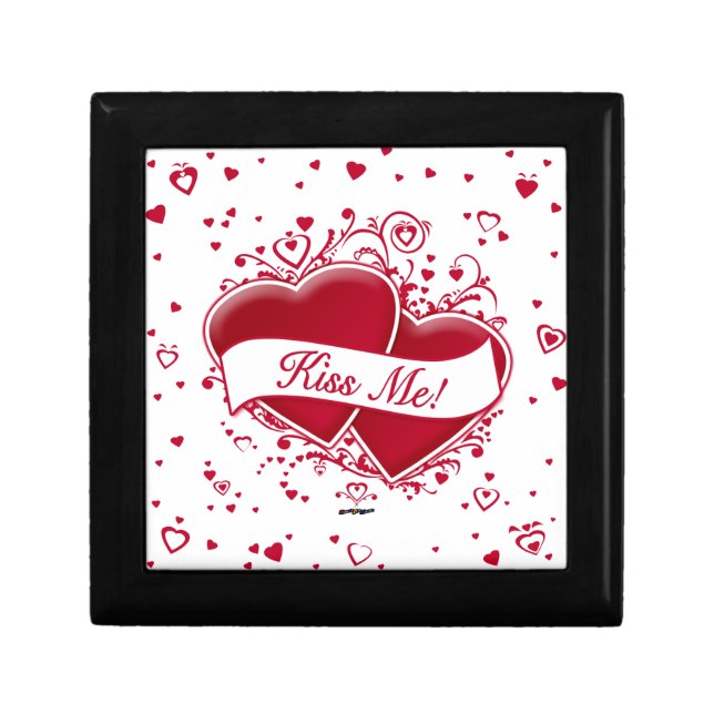 Kiss Me! Red Hearts Gift Box (Front)