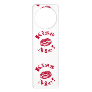 Kiss Me! Red Lips Door Hanger