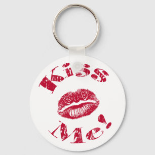 Kiss Me! Red Lips Keychain