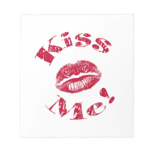 Kiss Me! Red Lips Notepad