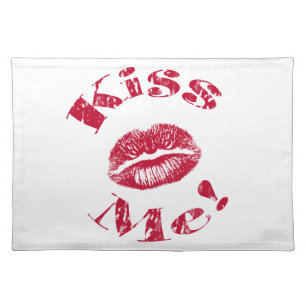 Kiss Me! Red Lips Placemat