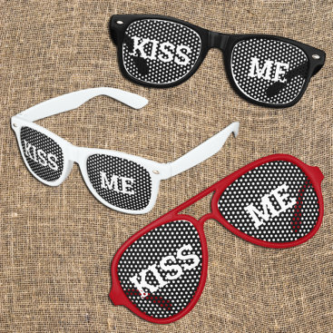 KISS ME retro Shades / Fun Party Sunglasses