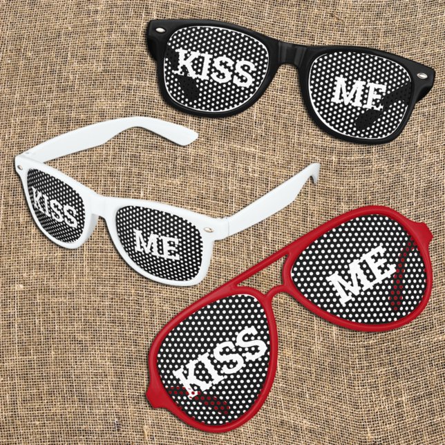KISS ME retro Shades / Fun Party Sunglasses (Creator Uploaded)