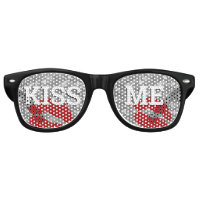 KISS ME retro Shades / Fun Party Sunglasses