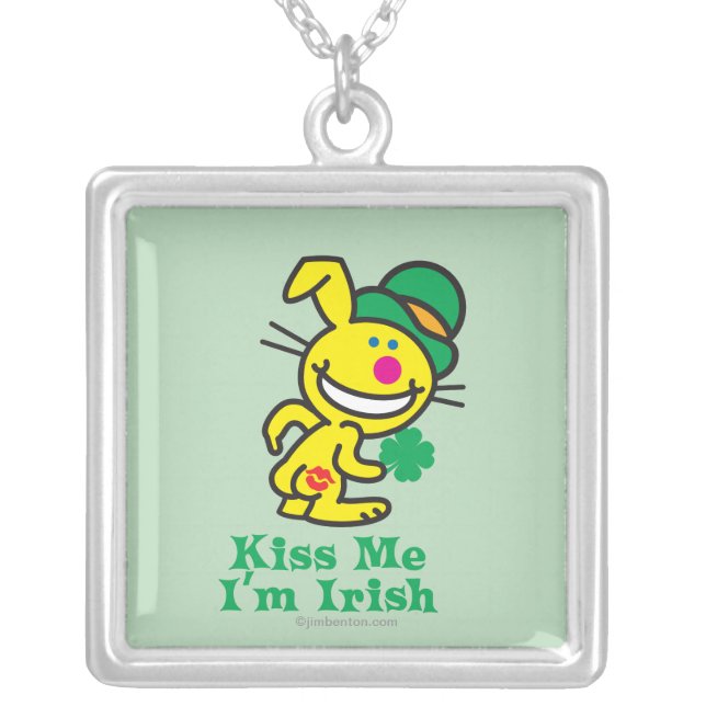 Kiss Me Silver Plated Necklace (Front)