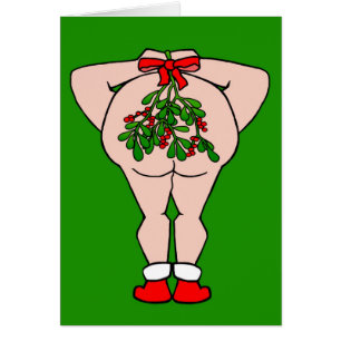 Kiss Me Under the Mistletoe Holiday Card