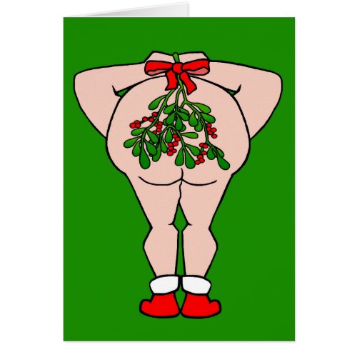 Kiss Me Under the Mistletoe Holiday Card