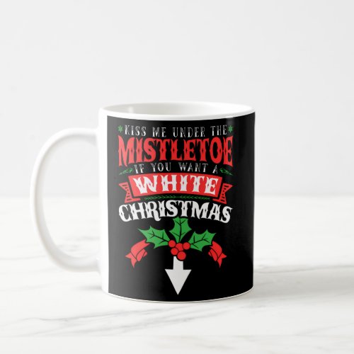 Kiss Me Under The Mistletoe Inappropriate 2021 Coffee Mug