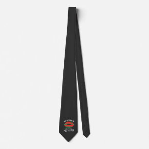 Kiss Me Under The Mistletoe Ugly Christmas Sweater Neck Tie