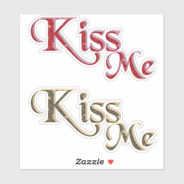 Kiss Me x 2 Sticker (Sheet)