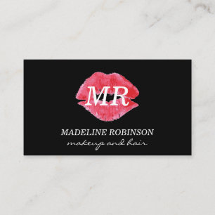 Kiss & Monogram Appointment Card