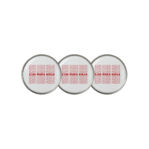 Kiss More Girls Lesbian Bisexual LGBTQ Pride Month Golf Ball Marker