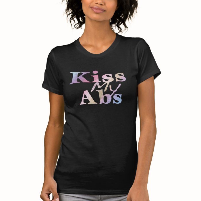 Kiss My Abs Black Tee