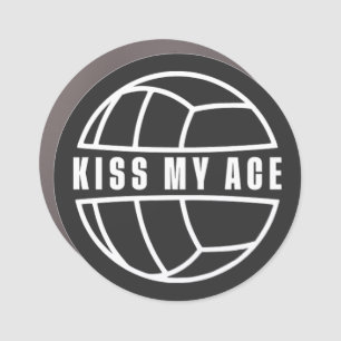 Kiss my Ace Car Magnet