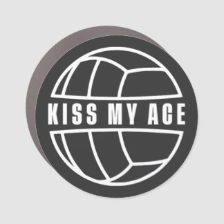 Kiss my Ace Car Magnet