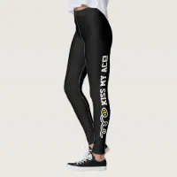 Kiss my ace! Dark leggings for girl tennis player