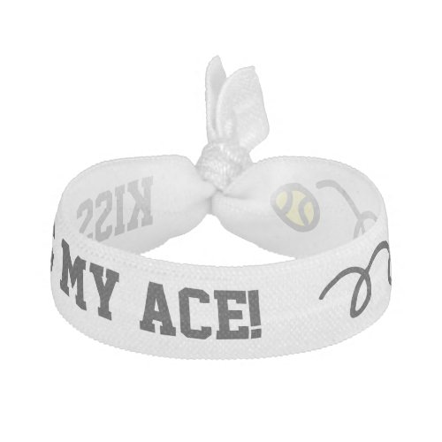 KISS MY ACE funny tennis quote hair ties