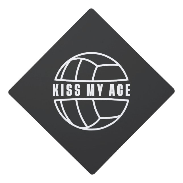 Kiss my Ace Graduation Cap Topper (Front)