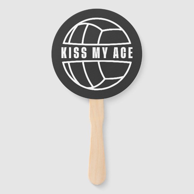 Kiss my Ace Hand Fan (Front)