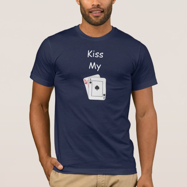 Kiss My Aces "Nuts" Poker T-Shirt (Front)