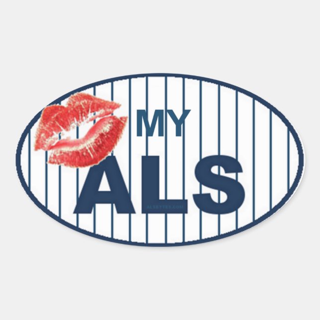 Kiss My ALS2 Oval Sticker (Front)