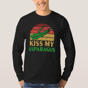 Kiss My Asparagus Vegan Vegetable Vegetarian T-Shirt