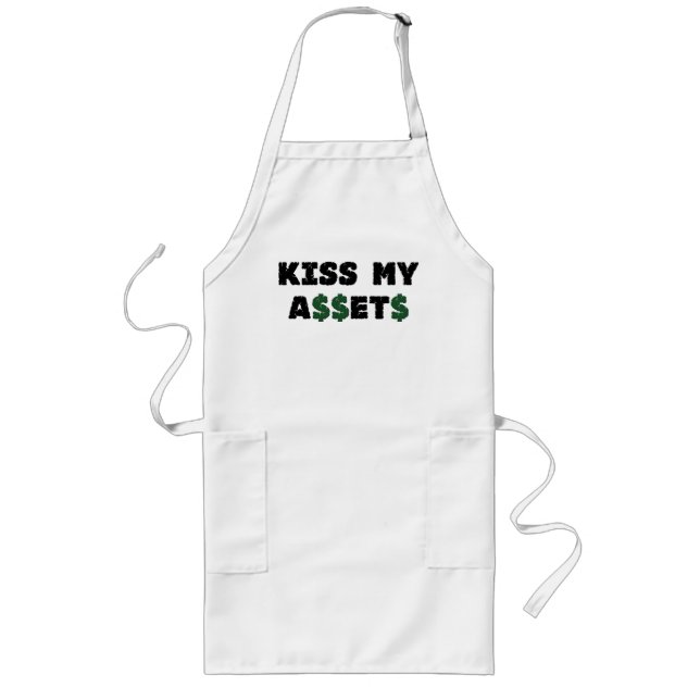 Kiss My Assets Funny Investor Apron (Front)