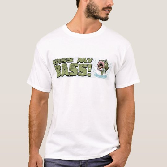Kiss My Bass Big Mouth Fish Gear T-Shirt