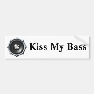 Kiss My Bass Bumper Sticker