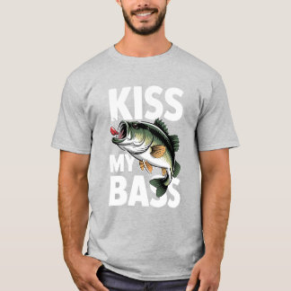 Kiss My Bass Funny Fishing Shirt