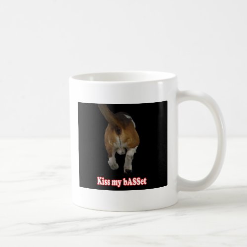 Kiss my bASSet Coffee Mug