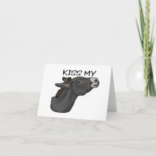 Kiss My... Burro Card