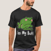 KissMy Butt Green Frog Funny Frog Zip Tote Bag