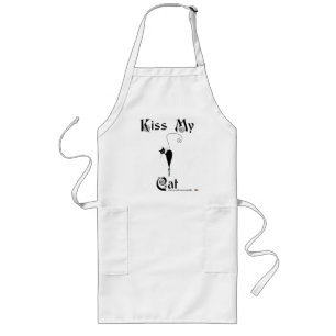 Kiss My Cat Long Apron