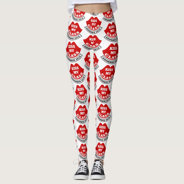 kiss my class 2018 leggings (Front)