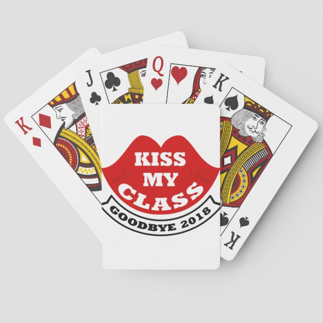 kiss my class 2018 poker cards (Back)