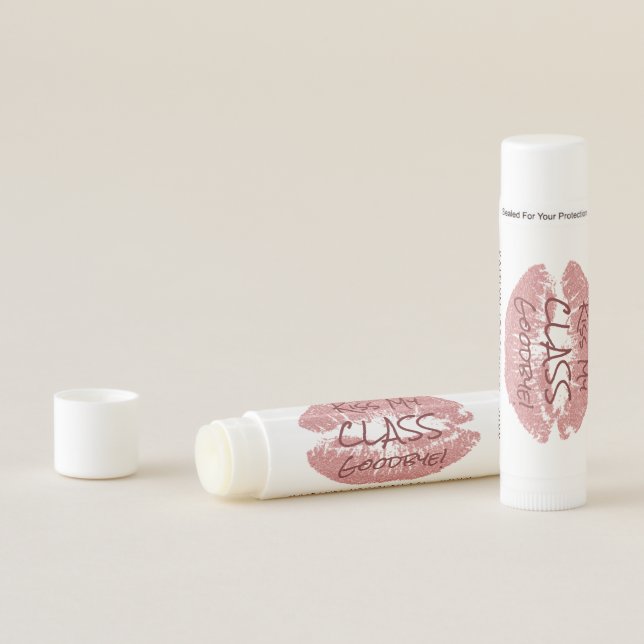 KISS MY CLASS GOODBYE Graduation Party Favor Lip Balm (In Situ)