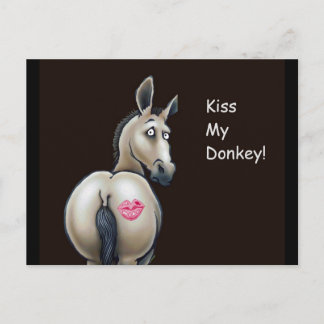 Kiss my Donkey post cards