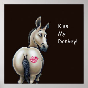 kiss my donkey poster