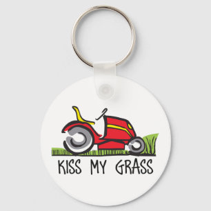 KISS MY GRASS KEYCHAIN